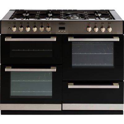 Belling DB4110DF Dual Fuel Range Cooker in Stainless Steel Belling DB4110DF Dual Fuel Range Cooker in Stainless Steel